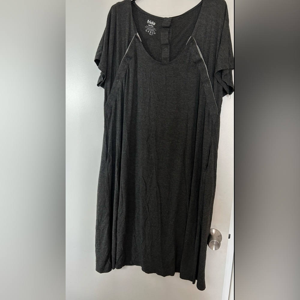 Black Maternity Nightgown